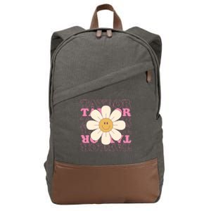 Taylor Groovy Sunflower Retro Cotton Canvas Backpack