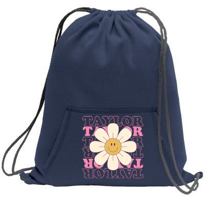 Taylor Groovy Sunflower Retro Sweatshirt Cinch Pack Bag