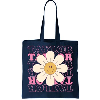 Taylor Groovy Sunflower Retro Tote Bag