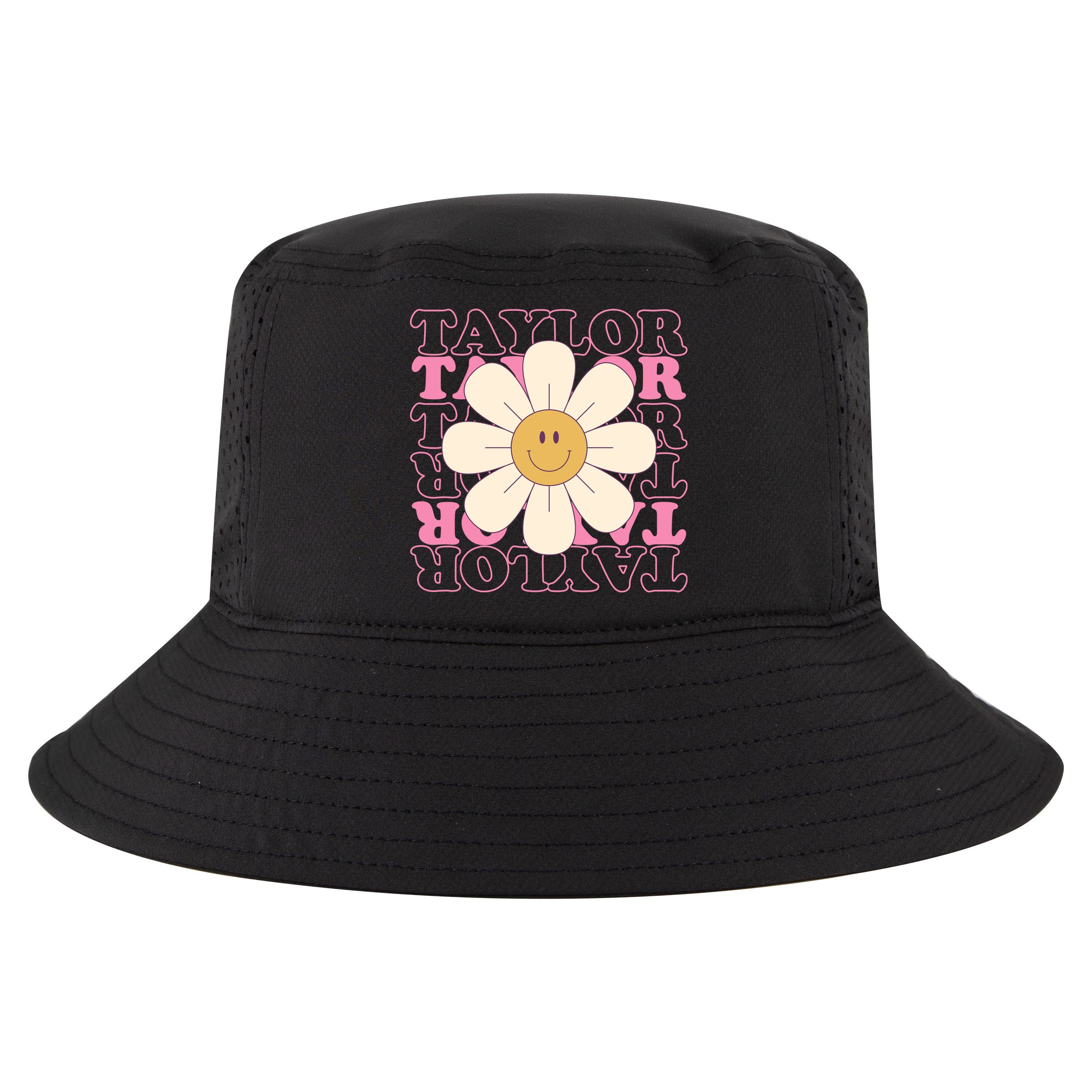 Taylor Groovy Sunflower Retro Cool Comfort Performance Bucket Hat