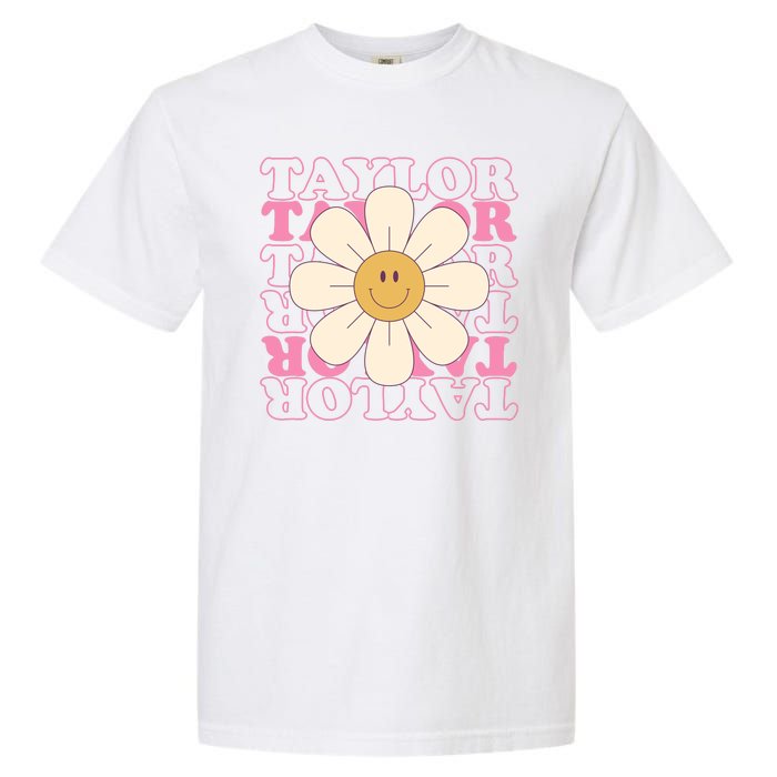 Taylor Groovy Sunflower Retro Garment-Dyed Heavyweight T-Shirt