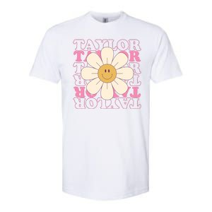 Taylor Groovy Sunflower Retro Softstyle CVC T-Shirt