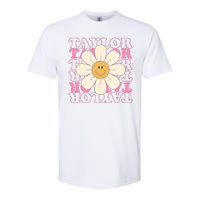 Taylor Groovy Sunflower Retro Softstyle CVC T-Shirt