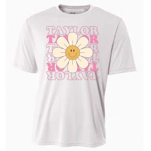 Taylor Groovy Sunflower Retro Cooling Performance Crew T-Shirt