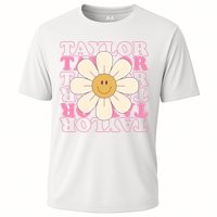 Taylor Groovy Sunflower Retro Cooling Performance Crew T-Shirt