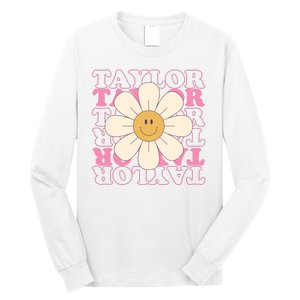 Taylor Groovy Sunflower Retro Long Sleeve Shirt