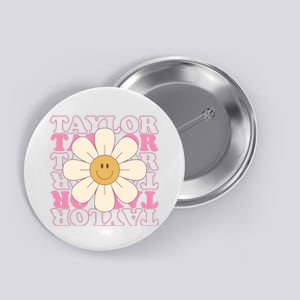 Taylor Groovy Sunflower Retro Button