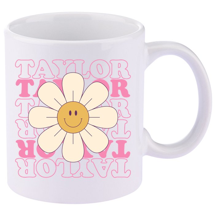 Taylor Groovy Sunflower Retro 11oz C Handle Ceramic Mug
