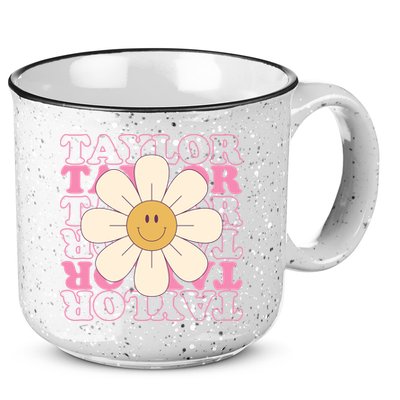 Taylor Groovy Sunflower Retro 15oz Campfire Ceramic Mug
