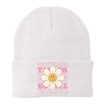 Taylor Groovy Sunflower Retro Knit Cap Winter Beanie