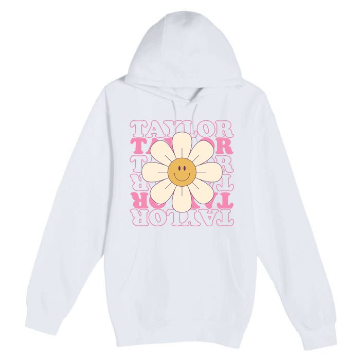 Taylor Groovy Sunflower Retro Premium Pullover Hoodie