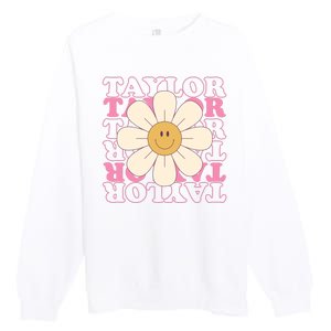 Taylor Groovy Sunflower Retro Premium Crewneck Sweatshirt