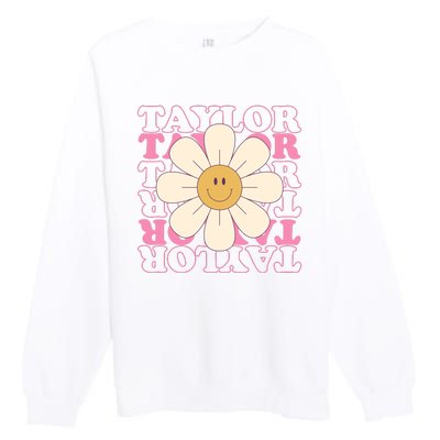 Taylor Groovy Sunflower Retro Premium Crewneck Sweatshirt