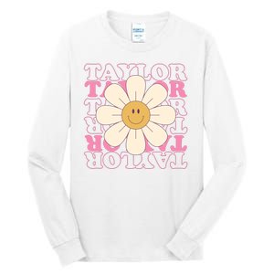 Taylor Groovy Sunflower Retro Tall Long Sleeve T-Shirt