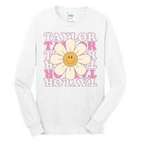 Taylor Groovy Sunflower Retro Tall Long Sleeve T-Shirt