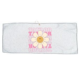 Taylor Groovy Sunflower Retro Large Microfiber Waffle Golf Towel