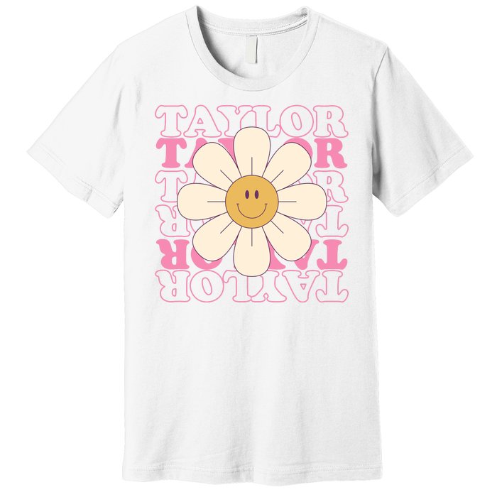 Taylor Groovy Sunflower Retro Premium T-Shirt