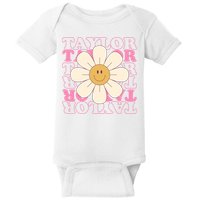Taylor Groovy Sunflower Retro Baby Bodysuit