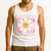 Taylor Groovy Sunflower Retro Tank Top