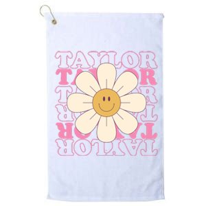 Taylor Groovy Sunflower Retro Platinum Collection Golf Towel