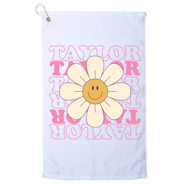 Taylor Groovy Sunflower Retro Platinum Collection Golf Towel