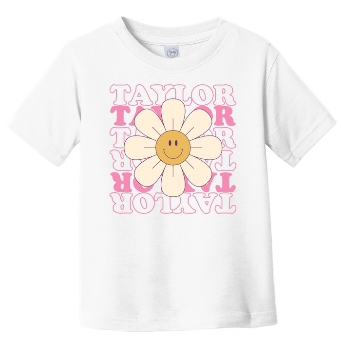 Taylor Groovy Sunflower Retro Toddler T-Shirt