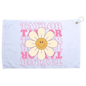 Taylor Groovy Sunflower Retro Grommeted Golf Towel