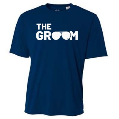 The Groom Squat Bachelor Supplies Party Wedding Cooling Performance Crew T-Shirt