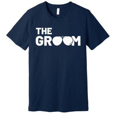 The Groom Squat Bachelor Supplies Party Wedding Premium T-Shirt