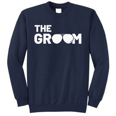 The Groom Squat Bachelor Supplies Party Wedding Tall Sweatshirt