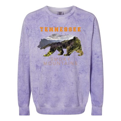 Tennessee Great Smoky Mountains Colorblast Crewneck Sweatshirt