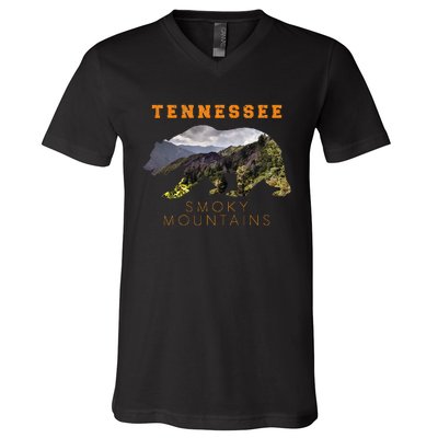 Tennessee Great Smoky Mountains V-Neck T-Shirt