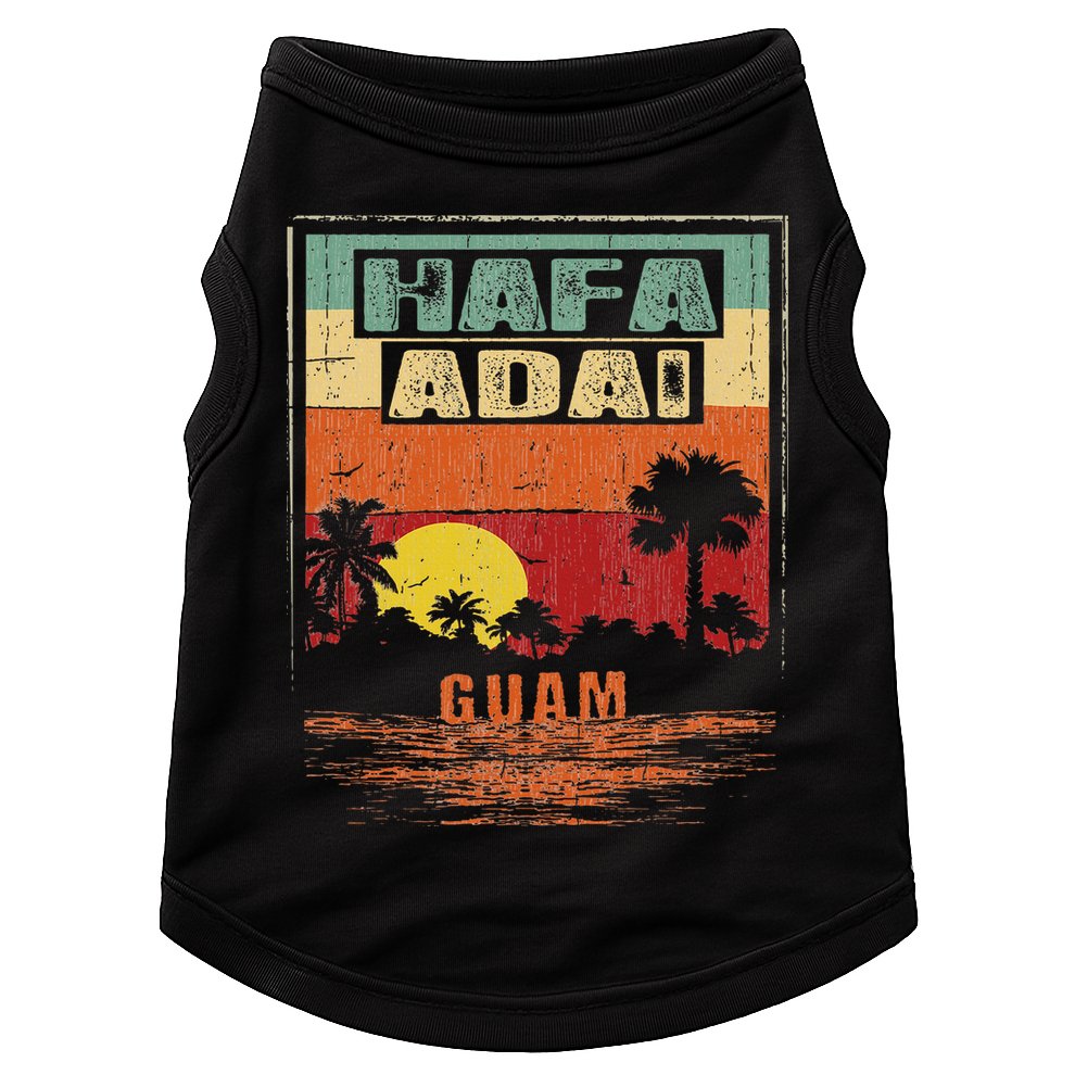 Tropical Guam Seal Hafa Adai Guam Doggie Tank