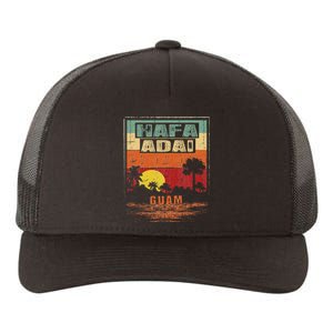 Tropical Guam Seal Hafa Adai Guam Yupoong Adult 5-Panel Trucker Hat