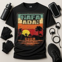 Tropical Guam Seal Hafa Adai Guam Cooling Performance Crew T-Shirt