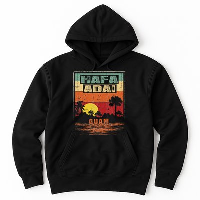 Tropical Guam Seal Hafa Adai Guam Hoodie