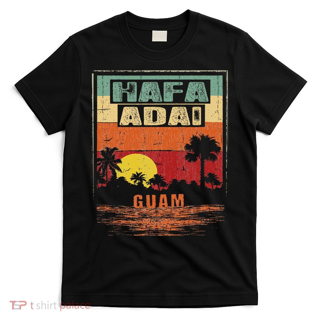 Tropical Guam Seal Hafa Adai Guam T-Shirt