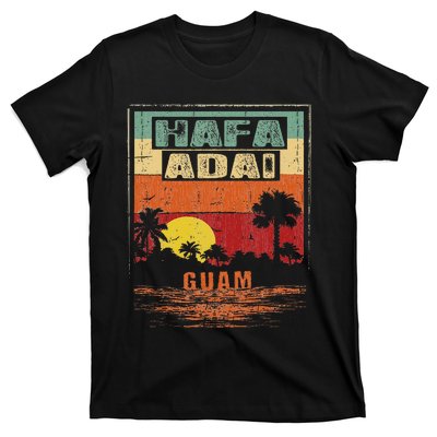 Tropical Guam Seal Hafa Adai Guam T-Shirt