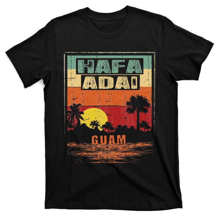 Tropical Guam Seal Hafa Adai Guam T-Shirt