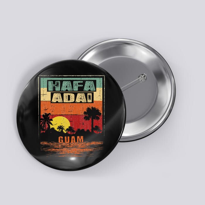 Tropical Guam Seal Hafa Adai Guam Button