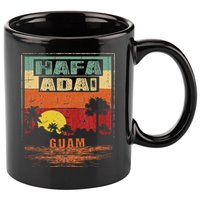 Tropical Guam Seal Hafa Adai Guam 11oz C Handle Ceramic Mug