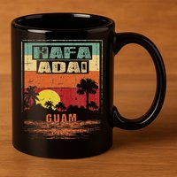 Tropical Guam Seal Hafa Adai Guam 11oz C Handle Ceramic Mug