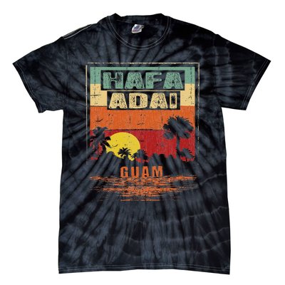 Tropical Guam Seal Hafa Adai Guam Tie-Dye T-Shirt