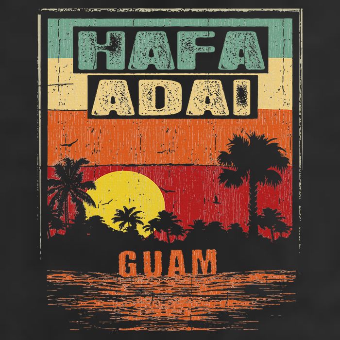 Tropical Guam Seal Hafa Adai Guam Hat