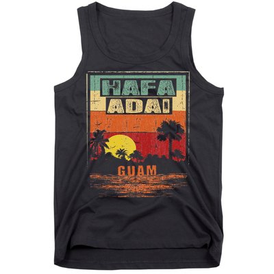 Tropical Guam Seal Hafa Adai Guam Tank Top