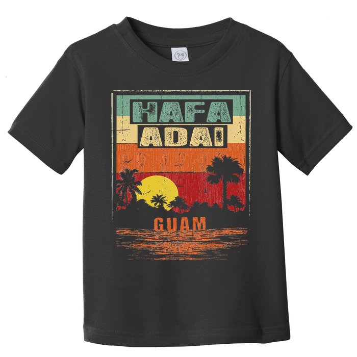 Tropical Guam Seal Hafa Adai Guam Toddler T-Shirt