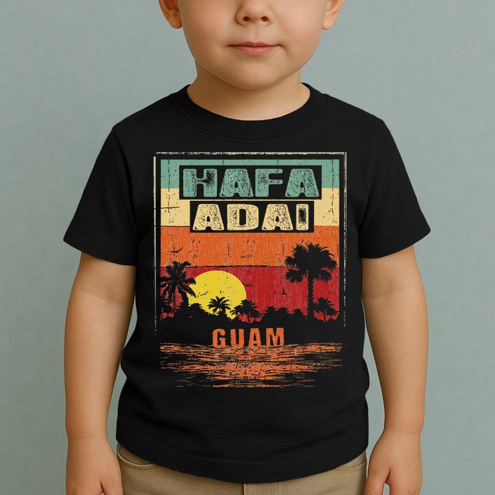 Tropical Guam Seal Hafa Adai Guam Toddler T-Shirt