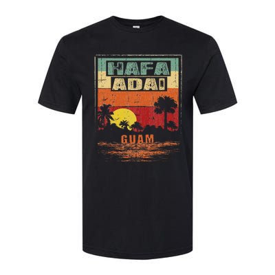 Tropical Guam Seal Hafa Adai Guam Softstyle CVC T-Shirt