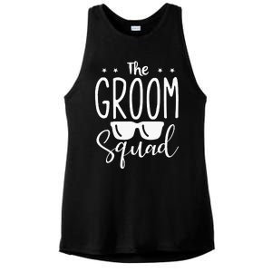 The Groom Squad Wedding Grooms Ladies PosiCharge Tri-Blend Wicking Tank