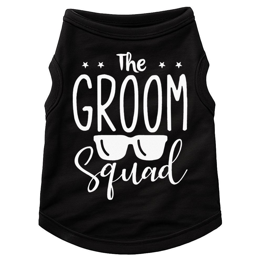 The Groom Squad Wedding Grooms Doggie Tank